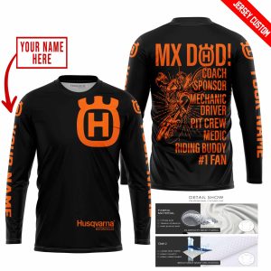Custom name BraapGirls MX DAD – PERSONALISED GIFTS FOR CHILDREN & ADULTS – HUSQVARNA – BLACK ORANGE Brands for motocross girls and dirt bike riders - Brands ...
