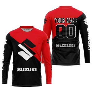 Custom name BraapGirls PREMIUM GIFT – CUSTOM NAME – SUZUKI – RED Brands for motocross girls and dirt bike riders - Brands view 1