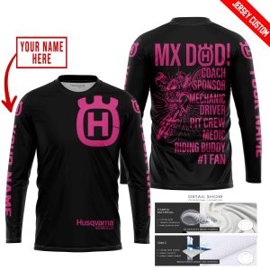 Custom name BraapGirls MX DAD – PERSONALISED GIFTS FOR CHILDREN & ADULTS – HUSQVARNA – BLACK PINK 1 Brands for motocross girls and dirt bike riders - Brands ...