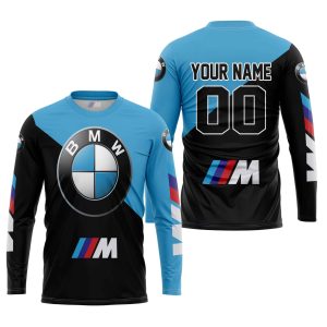 Custom name BraapGirls PREMIUM GIFT – CUSTOM NAME – BMW – SKY BLUE BMW for motocross girls and dirt bike riders - BMW view 1