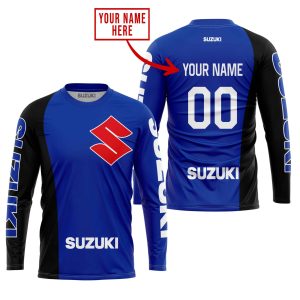 Custom name BraapGirls PREMIUM MX – CUSTOM NAME – SUZUKI – BLUE Brands for motocross girls and dirt bike riders - Brands view 3