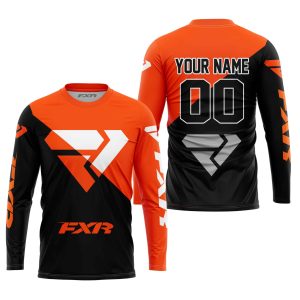 Custom name BraapGirls PREMIUM GIFT – CUSTOM NAME – FXR – ORANGE Brands for motocross girls and dirt bike riders - Brands view 2