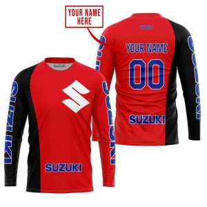 Custom name BraapGirls PREMIUM MX – CUSTOM NAME – SUZUKI – RED Brands for motocross girls and dirt bike riders - Brands view 3