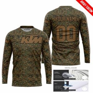Custom name BraapGirls LIMITED EDITION PRODUCTS – US MARINE V1 – KTM RACING – CUSTOM NAME Brands for motocross girls and dirt bike riders - Brands view 1