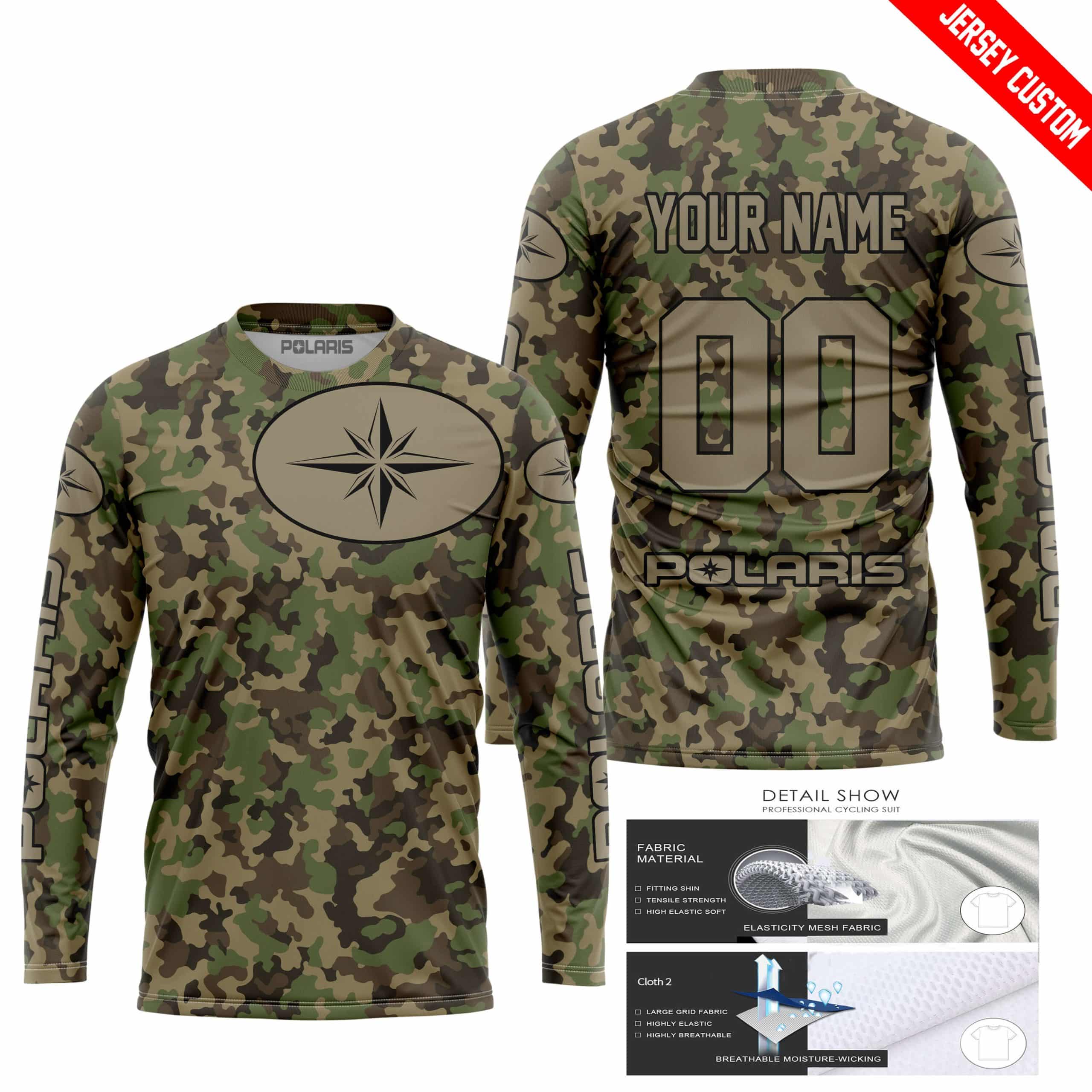 LIMITED EDITION PRODUCTS - US ARMY V3 - POLARIS RACING - CUSTOM NAME view 3