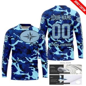 Custom name BraapGirls LIMITED EDITION PRODUCTS – US NAVY V1 – POLARIS RACING – CUSTOM NAME Brands for motocross girls and dirt bike riders - Brands view 1