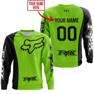 Custom name BraapGirls PREMIUM MX – CUSTOM NAME – FOX RACING -GREEN 1 Brands for motocross girls and dirt bike riders - Brands view 2