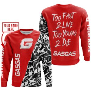Custom name BraapGirls TOO FAST TO LIVE TOO YOUNG TO DIE – LIMITED EDITION – CUSTOM NAME – GAS GAS – RED Brands for motocross girls and dirt bike riders - Br...