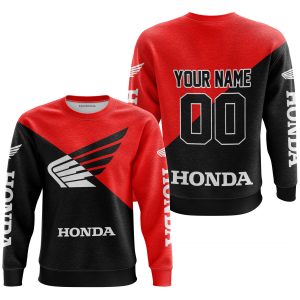 Custom name BraapGirls PREMIUM GIFT – CUSTOM NAME – HONDA – RED Brands for motocross girls and dirt bike riders - Brands view 1