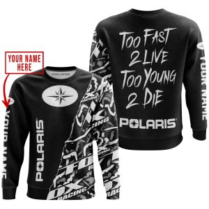 Custom name BraapGirls TOO FAST TO LIVE TOO YOUNG TO DIE – LIMITED EDITION – CUSTOM NAME – POLARIS – BLACK Brands for motocross girls and dirt bike riders - ...