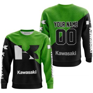 Custom name BraapGirls PREMIUM GIFT – CUSTOM NAME – KAWASAKI – GREEN Brands for motocross girls and dirt bike riders - Brands view 1