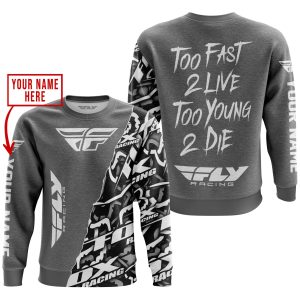 Custom name BraapGirls TOO FAST TO LIVE TOO YOUNG TO DIE – LIMITED EDITION – CUSTOM NAME – FLY RACING – GREY Brands for motocross girls and dirt bike riders ...