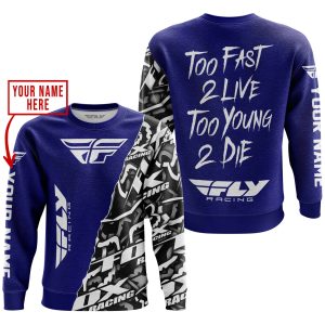 Custom name BraapGirls TOO FAST TO LIVE TOO YOUNG TO DIE – LIMITED EDITION – CUSTOM NAME – FLY RACING – NAVY Brands for motocross girls and dirt bike riders ...