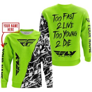Custom name BraapGirls TOO FAST TO LIVE TOO YOUNG TO DIE – LIMITED EDITION – CUSTOM NAME – FLY RACING – NEON Brands for motocross girls and dirt bike riders ...