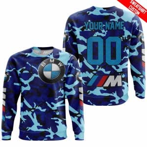 Custom name BraapGirls LIMITED EDITION PRODUCTS – US NAVY V1 – BMW RACING V1 – CUSTOM NAME BMW for motocross girls and dirt bike riders - BMW view 2
