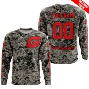 Custom name BraapGirls LIMITED EDITION PRODUCTS – US ARMY – GAS GAS RACING V1 – CUSTOM NAME Brands for motocross girls and dirt bike riders - Brands view 2