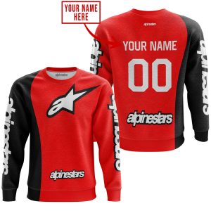 Custom name BraapGirls PREMIUM MX – CUSTOM NAME – ALPINESTARS – RED Alpinestars for motocross girls and dirt bike riders - Alpinestars view 1