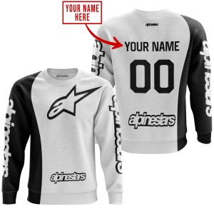 Custom name BraapGirls PREMIUM MX – CUSTOM NAME – ALPINESTARS – WHITE Alpinestars for motocross girls and dirt bike riders - Alpinestars view 2