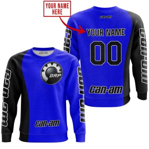 Custom name BraapGirls PREMIUM MX – CUSTOM NAME – CAN AM – BLUE Brands for motocross girls and dirt bike riders - Brands view 2