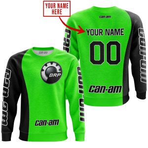 Custom name BraapGirls PREMIUM MX – CUSTOM NAME – CAN AM – GREEN Brands for motocross girls and dirt bike riders - Brands view 2