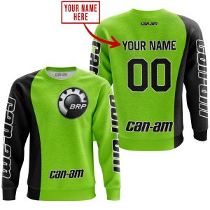 Custom name BraapGirls PREMIUM MX – CUSTOM NAME – CAN AM – GREEN 1 Brands for motocross girls and dirt bike riders - Brands view 2