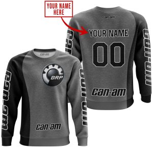 Custom name BraapGirls PREMIUM MX – CUSTOM NAME – CAN AM – GREY Brands for motocross girls and dirt bike riders - Brands view 2