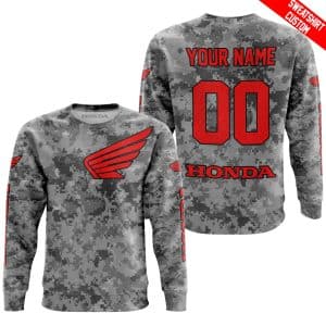Custom name BraapGirls LIMITED EDITION PRODUCTS – US ARMY V1 – HONDA RACING V1 – CUSTOM NAME Brands for motocross girls and dirt bike riders - Brands view 2