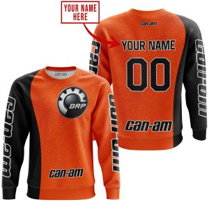 Custom name BraapGirls PREMIUM MX – CUSTOM NAME – CAN AM – ORANGE Brands for motocross girls and dirt bike riders - Brands view 2