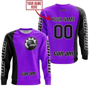 Custom name BraapGirls PREMIUM MX – CUSTOM NAME – CAN AM – PURPLE Brands for motocross girls and dirt bike riders - Brands view 2