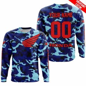 Custom name BraapGirls LIMITED EDITION PRODUCTS – US NAVY V1 – HONDA RACING V1 – CUSTOM NAME Brands for motocross girls and dirt bike riders - Brands view 2