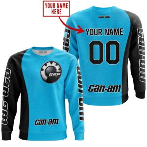 Custom name BraapGirls PREMIUM MX – CUSTOM NAME – CAN AM – SKY BLUE Brands for motocross girls and dirt bike riders - Brands view 2