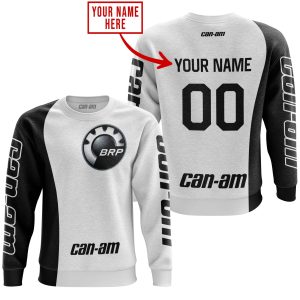 Custom name BraapGirls PREMIUM MX – CUSTOM NAME – CAN AM – WHITE Brands for motocross girls and dirt bike riders - Brands view 2