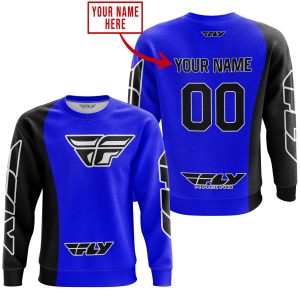 Custom name BraapGirls PREMIUM MX – CUSTOM NAME – FLY RACING – BLUE Brands for motocross girls and dirt bike riders - Brands view 2