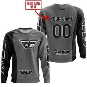 Custom name BraapGirls PREMIUM MX – CUSTOM NAME – FLY RACING – GREY Brands for motocross girls and dirt bike riders - Brands view 2