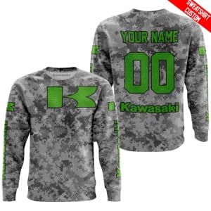 Custom name BraapGirls LIMITED EDITION PRODUCTS – US ARMY V1 – KAWASAKI RACING V1 – CUSTOM NAME Brands for motocross girls and dirt bike riders - Brands view 2