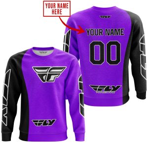 Custom name BraapGirls PREMIUM MX – CUSTOM NAME – FLY RACING – PURPLE Brands for motocross girls and dirt bike riders - Brands view 2
