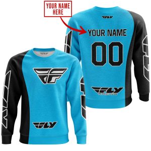 Custom name BraapGirls PREMIUM MX – CUSTOM NAME – FLY RACING – SKY BLUE Brands for motocross girls and dirt bike riders - Brands view 2