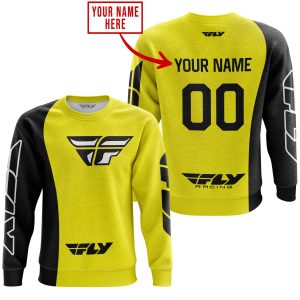 Custom name BraapGirls PREMIUM MX – CUSTOM NAME – FLY RACING – YELLOW Brands for motocross girls and dirt bike riders - Brands view 2