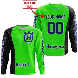 Custom name BraapGirls PREMIUM MX – CUSTOM NAME – HUSQVARNA – GREEN Brands for motocross girls and dirt bike riders - Brands view 2