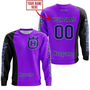 Custom name BraapGirls PREMIUM MX – CUSTOM NAME – HUSQVARNA – PURPLE Brands for motocross girls and dirt bike riders - Brands view 2