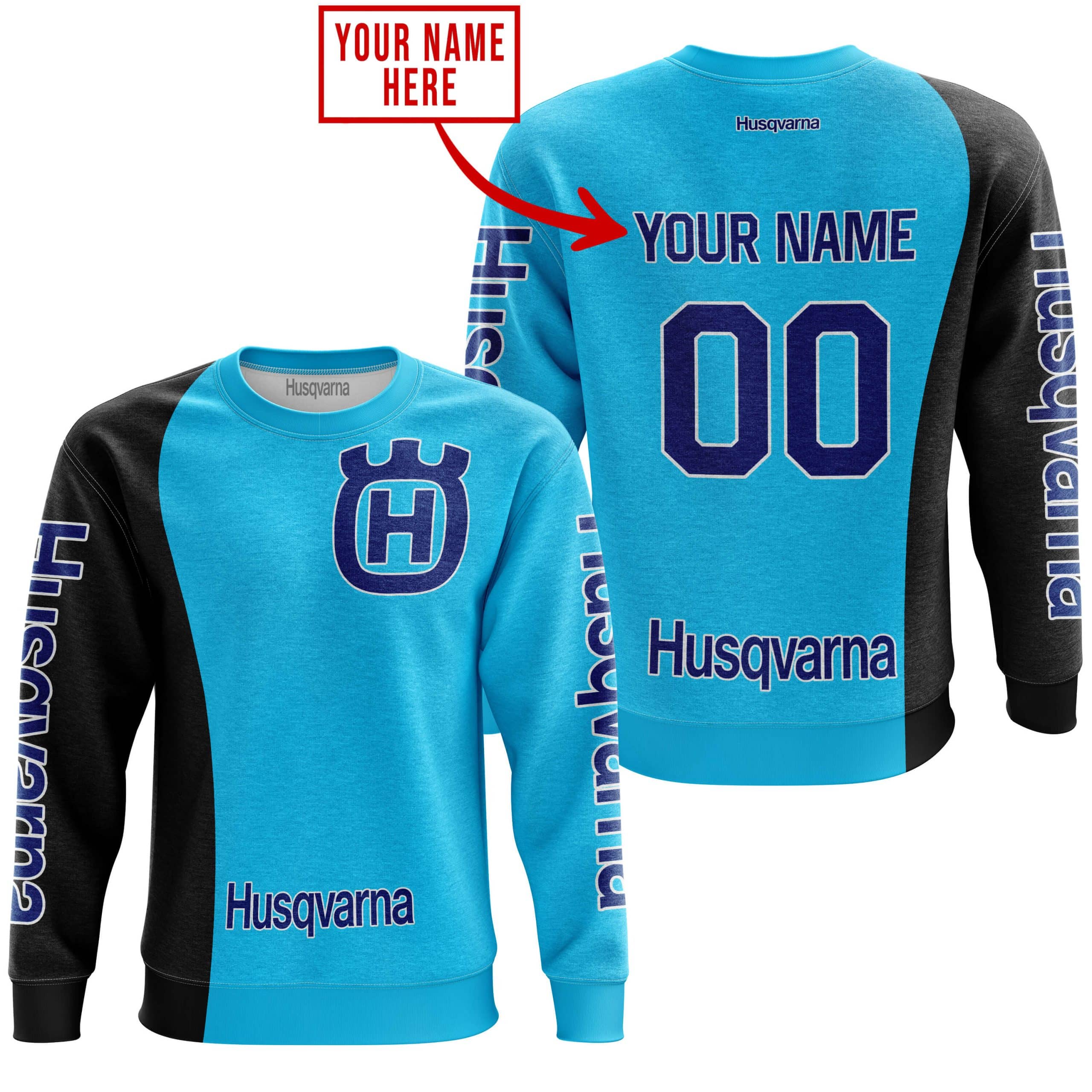 PREMIUM MX - CUSTOM NAME - HUSQVARNA - SKY BLUE view 4