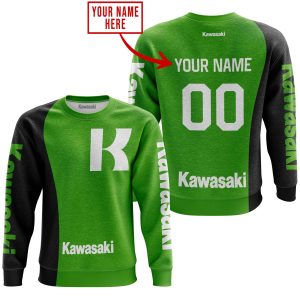 Custom name BraapGirls PREMIUM MX – CUSTOM NAME – KAWASAKI – GREEN Brands for motocross girls and dirt bike riders - Brands view 2