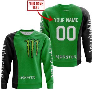 Custom name BraapGirls PREMIUM MX – CUSTOM NAME – MONSTER – GREEN Brands for motocross girls and dirt bike riders - Brands view 2