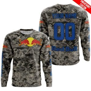Custom name BraapGirls LIMITED EDITION PRODUCTS – US ARMY – RED BULL RACING V1 – CUSTOM NAME Brands for motocross girls and dirt bike riders - Brands view 2