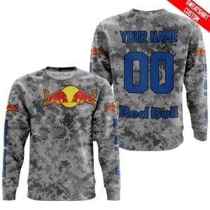 Custom name BraapGirls LIMITED EDITION PRODUCTS – US ARMY V1 – RED BULL RACING V1 – CUSTOM NAME Brands for motocross girls and dirt bike riders - Brands view 2