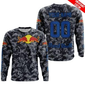 Custom name BraapGirls LIMITED EDITION PRODUCTS – US NAVY – RED BULL RACING V1 – CUSTOM NAME Brands for motocross girls and dirt bike riders - Brands view 2