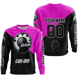 Custom name BraapGirls PREMIUM GIFT – CUSTOM NAME – CAN-AM – PINK Brands for motocross girls and dirt bike riders - Brands view 1