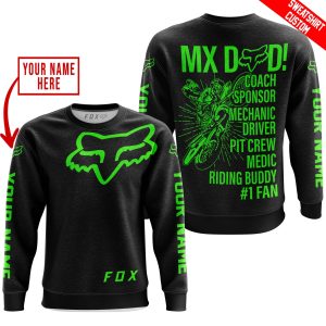 Custom name BraapGirls MX DAD – PERSONALISED GIFTS FOR CHILDREN & ADULTS – FOX RACING – GREEN BLACK Brands for motocross girls and dirt bike riders - Brands ...