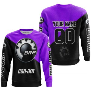 Custom name BraapGirls PREMIUM GIFT – CUSTOM NAME – CAN-AM – PURPLE Brands for motocross girls and dirt bike riders - Brands view 1