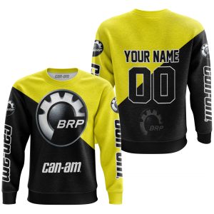 Custom name BraapGirls PREMIUM GIFT – CUSTOM NAME – CAN-AM – YELLOW Brands for motocross girls and dirt bike riders - Brands view 1